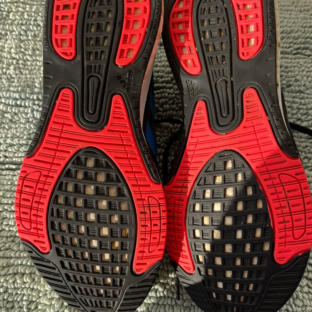 Adidas Men's Black and Blue Athletic Shoes - Picture 3 of 7